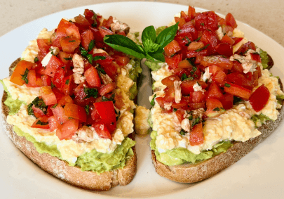 Breakfast bruschetta
