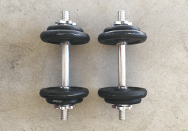 Adjustable dumbbells