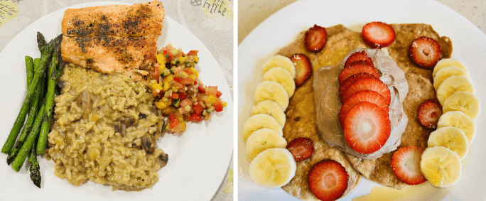 High carb Mediterranean meal