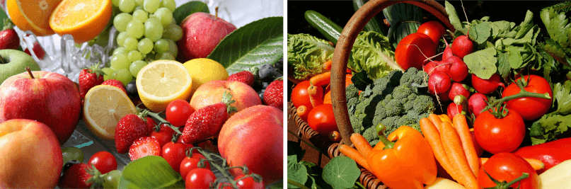 Mediterranean fruits and vegetables